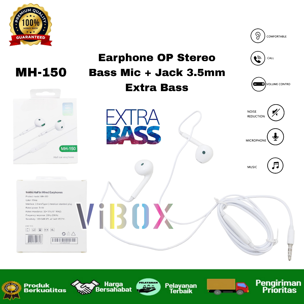 HANDSFREE EARPHONE Oddo MH150 / MH150 RENO
