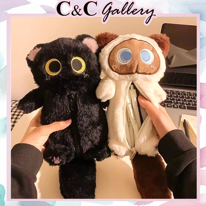 

TEMPAT PENSIL BONEKA KUCING LUCU BULU PLUSH / PENCIL CASE CUTE CAT PLUSH