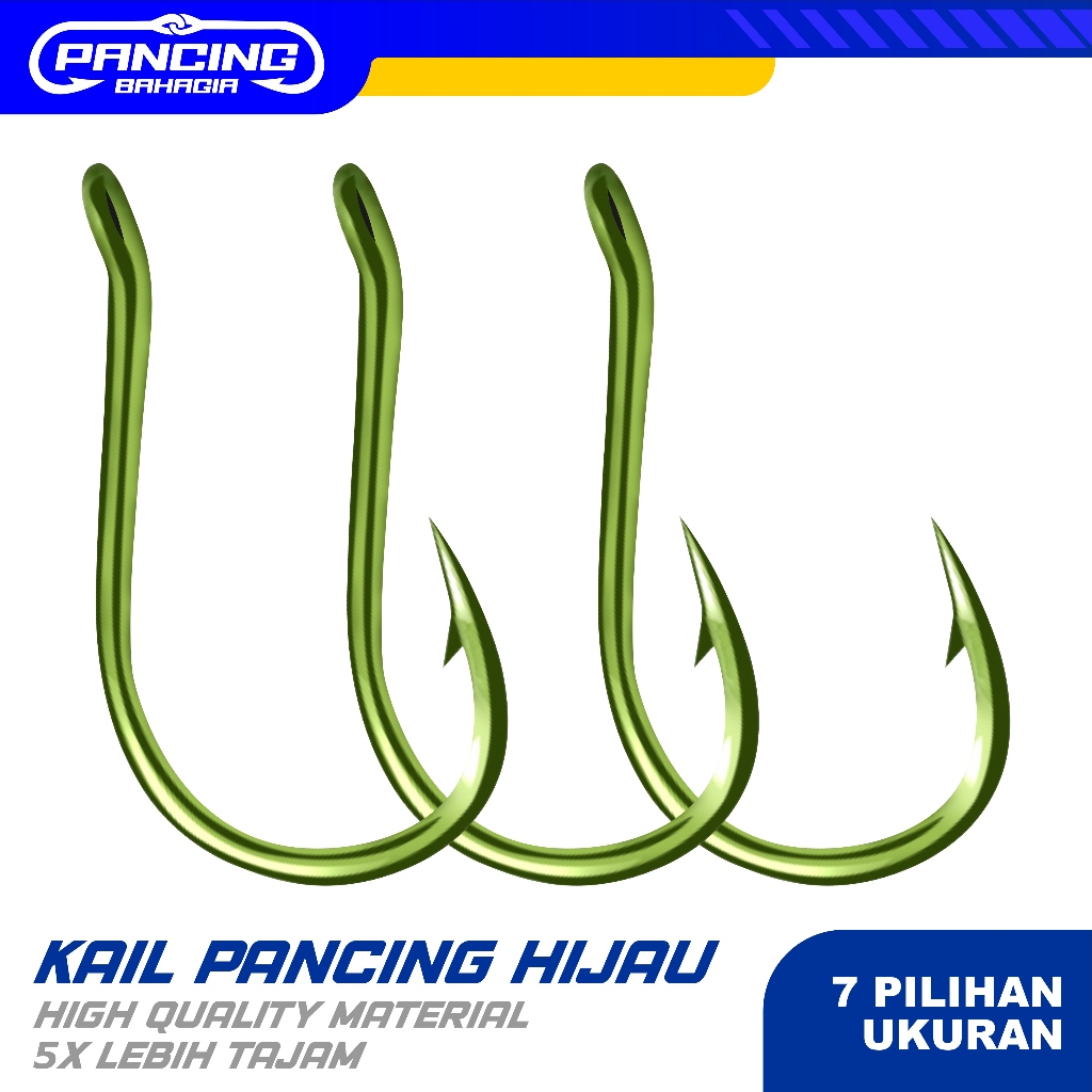 Pancing Bahagia -  Kail Pancing TYPE KECIL Type 1053 serial no 0.5 - 5.0 isi 10pcs High  Kail Pancin