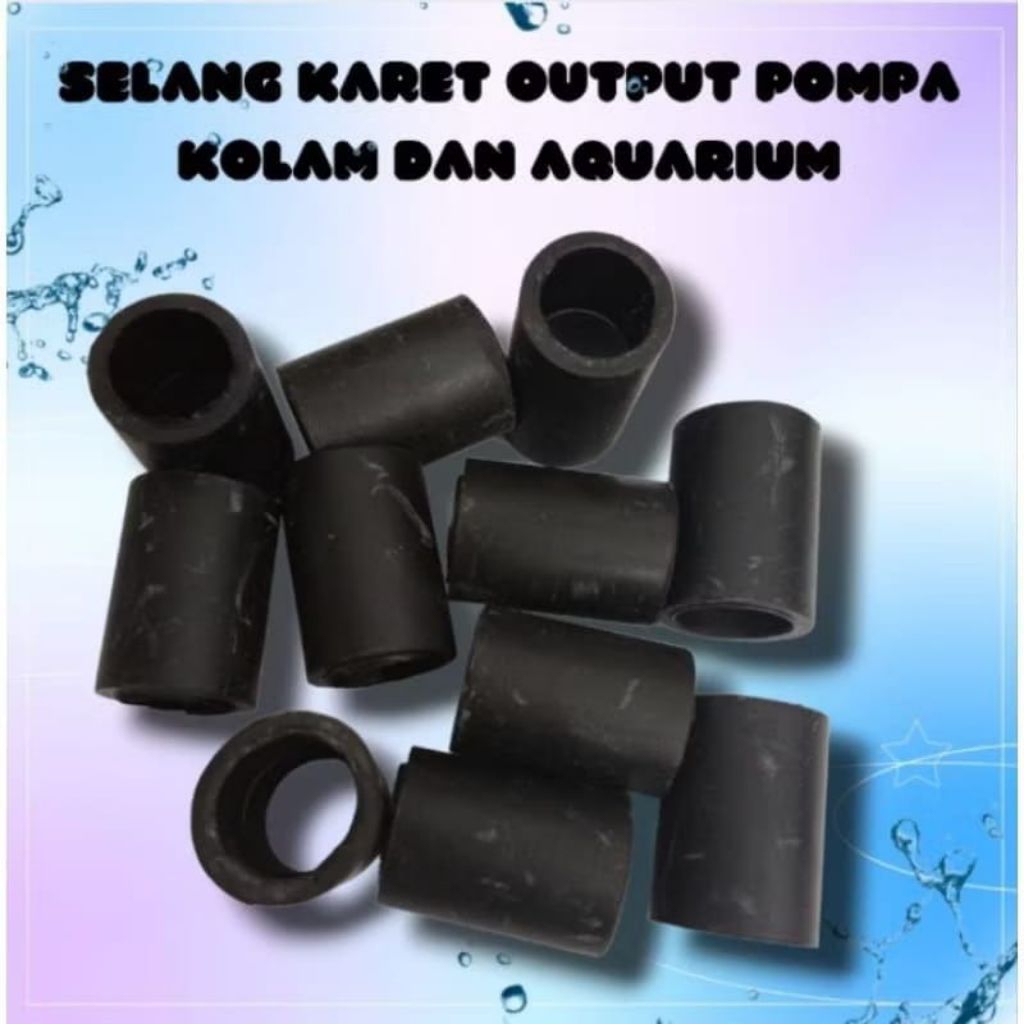 Sambungan / konektor KARET pipa aquarium sambungan pipa soket