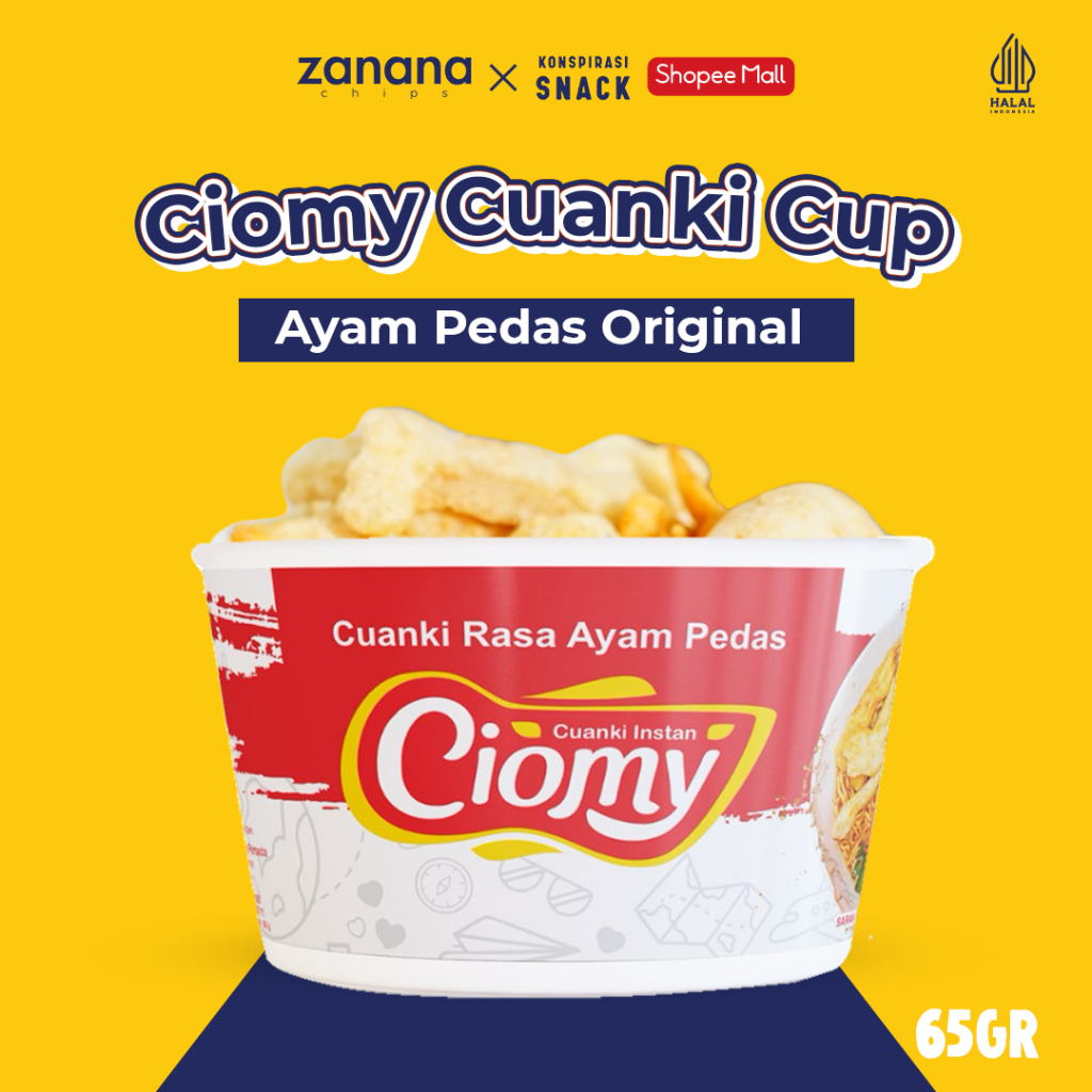 

Ciomy Cuanki Cup - Ayam Pedas Original 65g