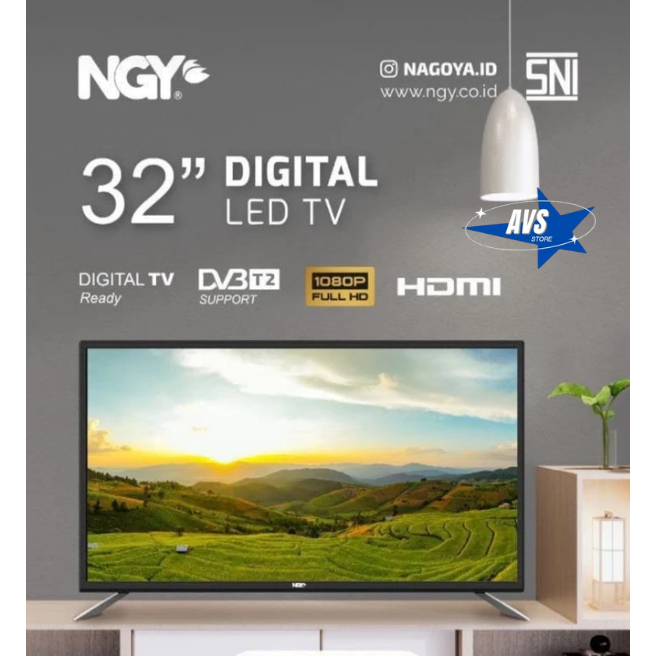 NAGOYA LED TV 32 INCH DIGITAL HDMI NGY 3208