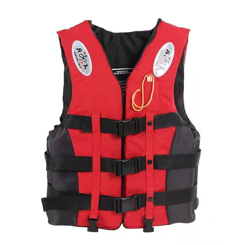 Outdoor Adult Swimming Life Jacket Adjustable Buoyancy Survival Suit Polyester Drifting Safety Life 