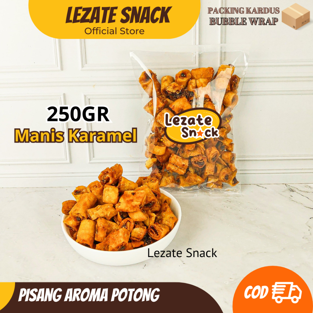 

Pisang Aroma Potong Mahkota 250GR Kiloan Renyah Manis Karamel Murah / Pisang Aroma Mini Mahkota Temanggung Piscok Mini Manis Snack LEZATE SNACK