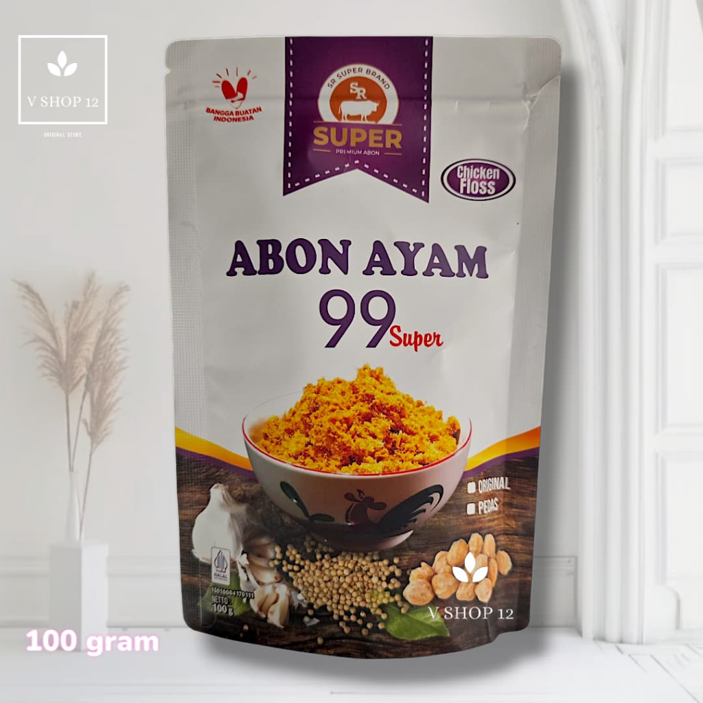 

Abon daging ayam SR Super 99 100gram