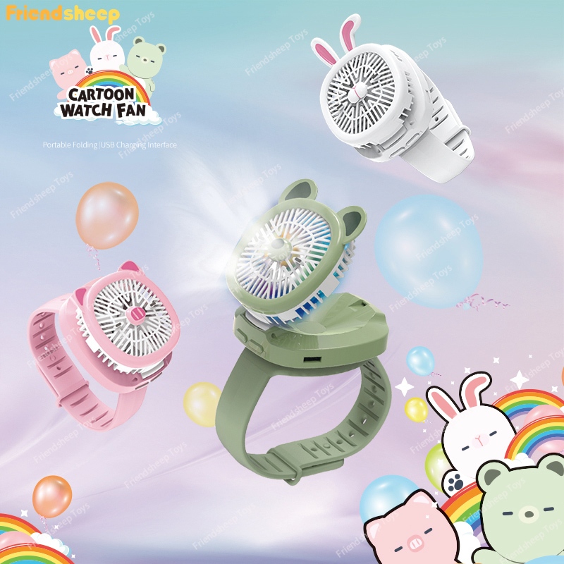 Kipas Angin jam tangan fan portable kipas mini USB charge / Kipas Angin Mini Bentuk Jam Tangan / Kip