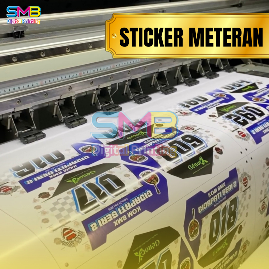 

Cetak Stiker Meteran Outdoor / Custom Sticker Meteran / Print Stiker