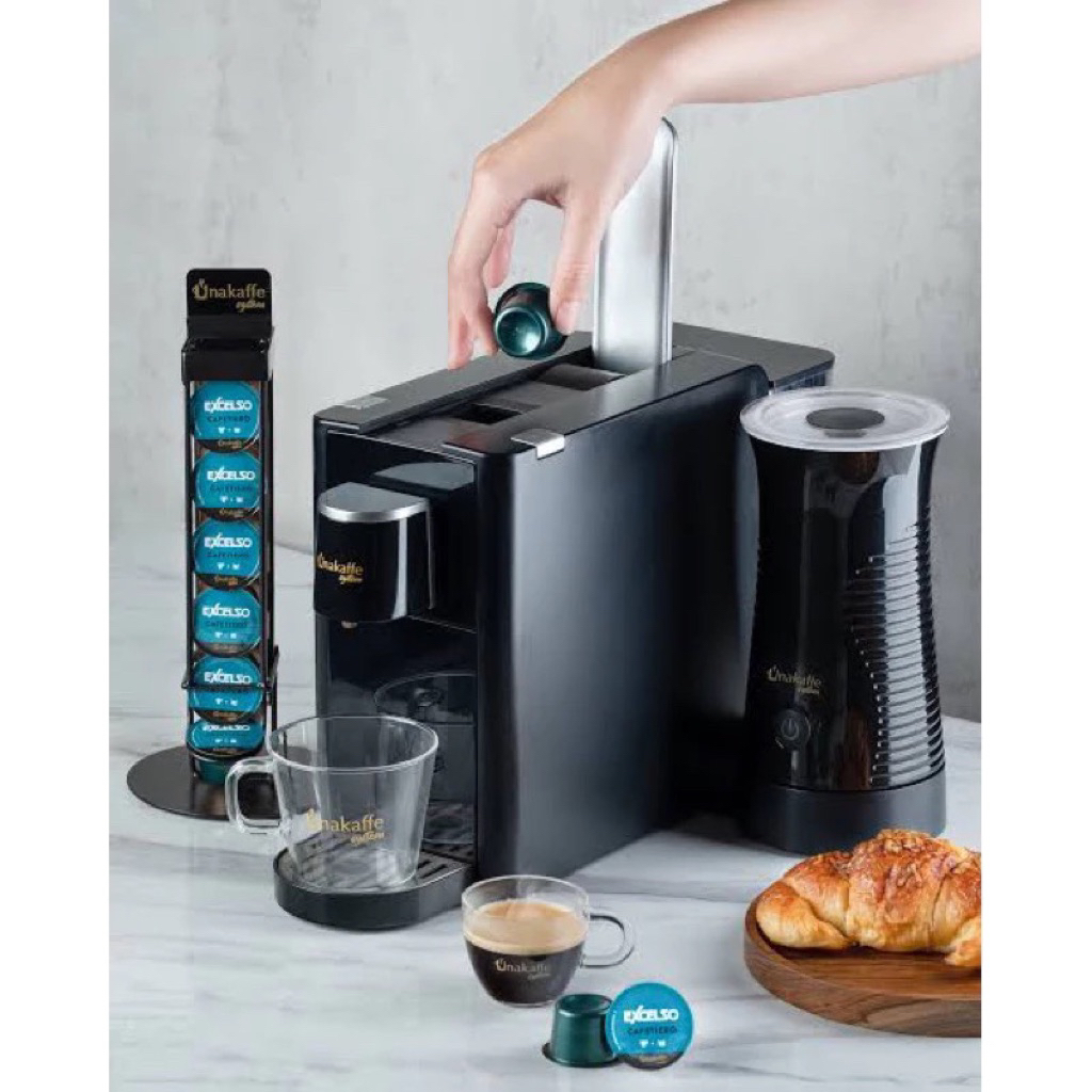 ( DISARANKAN COD DIRUMAH OWNER ) UNAKAFFE 735 VENTURA COFFEE MACHINE + MILK FROTHER READY #UNAKAFFE