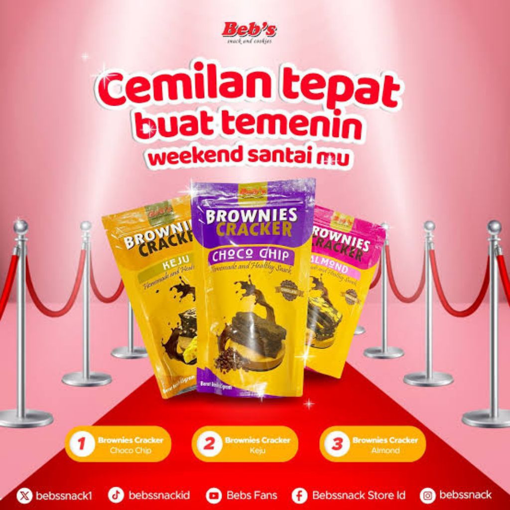 

Brownies Cracker Cemilan Kue Grosir