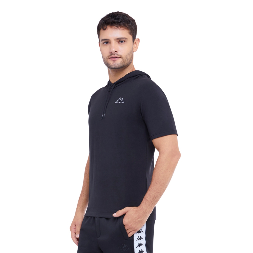 Kaos Hoddie Kappa Pria Messier KK2TS609 - Black