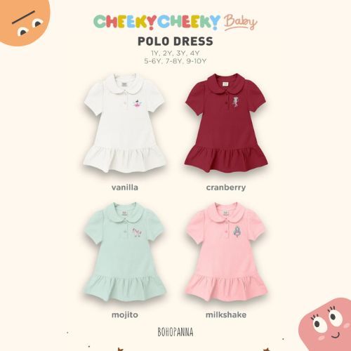 Bohopanna Polo Dress / Dress Kasual Anak Bohopanna