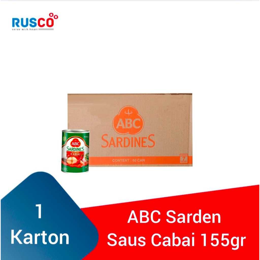 

ABC Sarden Saus Cabai 155g [ 1 Karton isi 60 pcs ]