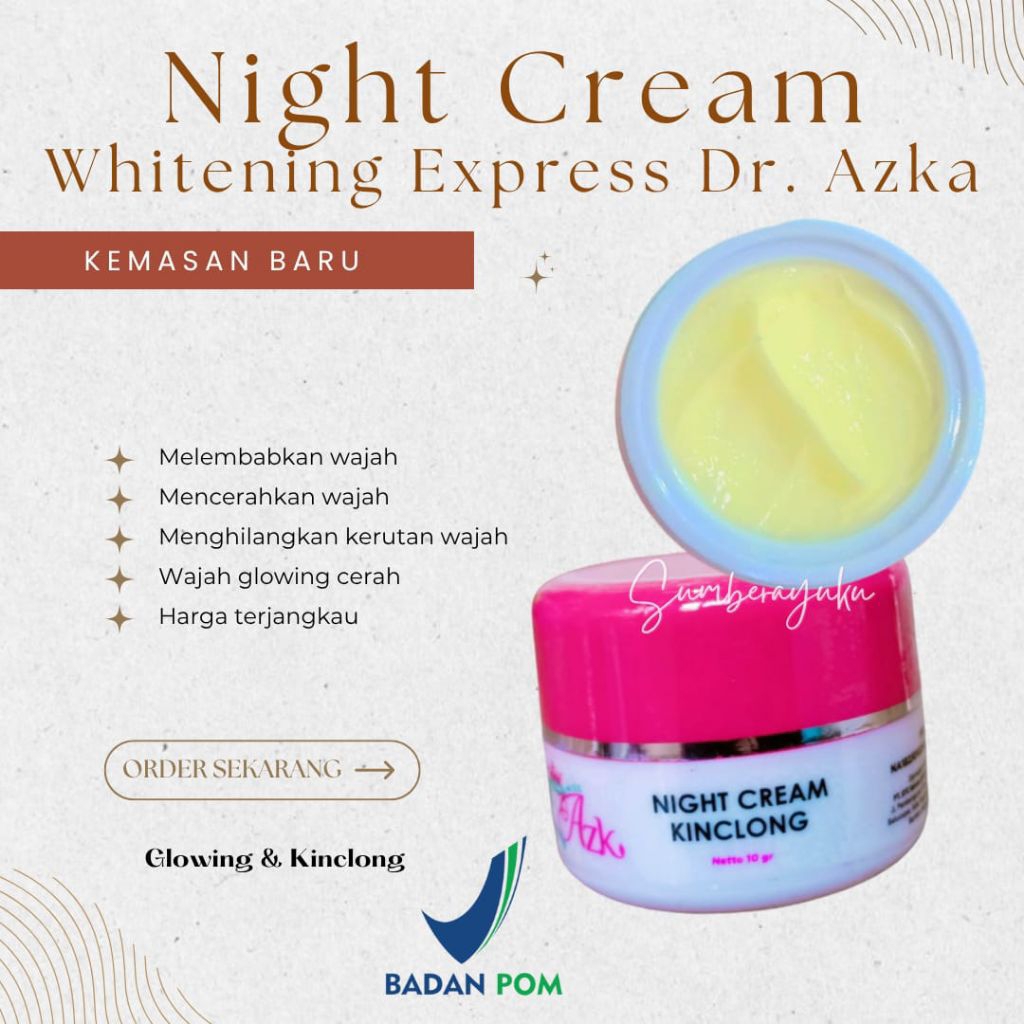 CREAM MALAM WHITENING EXPRESS DR. AZKA SKINCARE