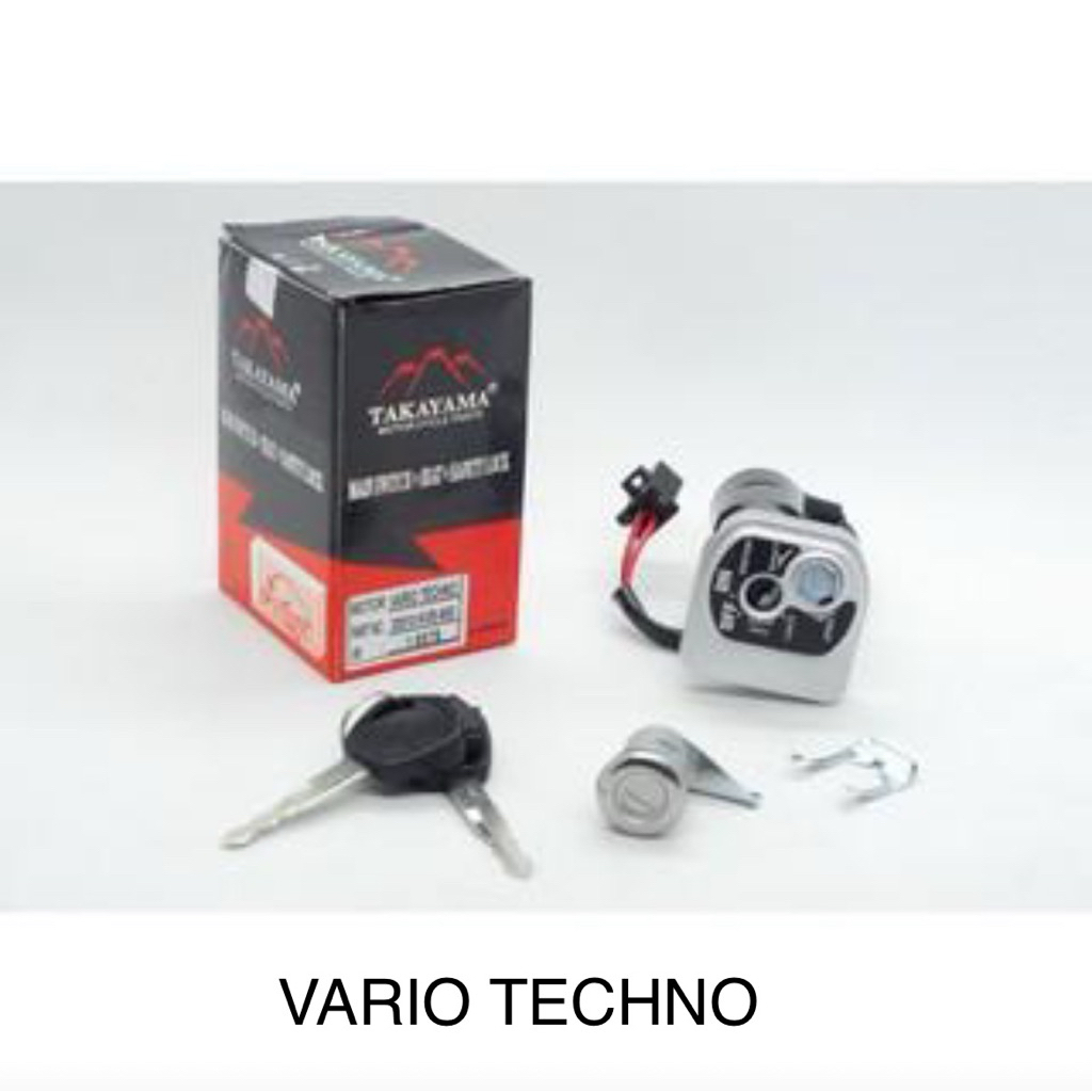 Takayama KUNCI KONTAK SET + PENGAMAN tipe motor VARIO TECHNO (2K)