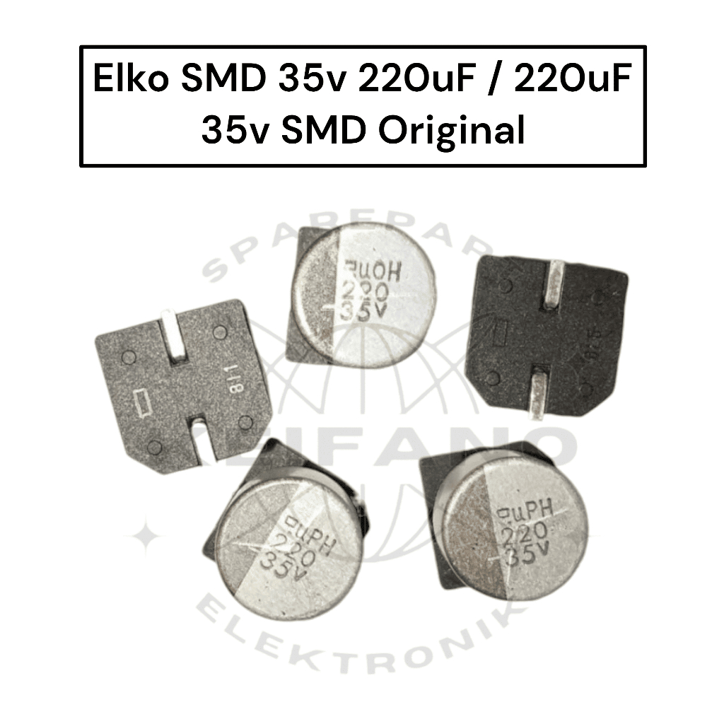2pcs Solid Kapasitor Capasitor Elco Elko SMD 35v 220uf Original / Elko 330uf 35v