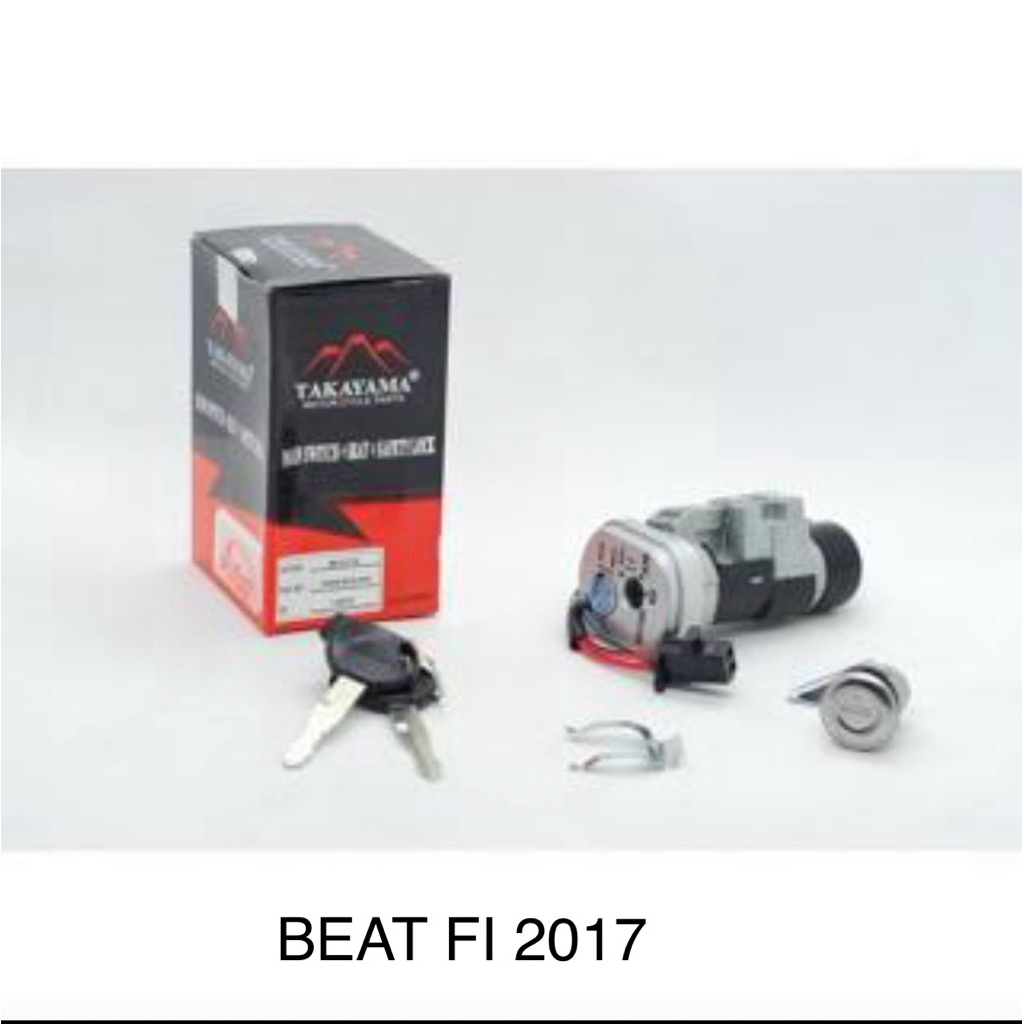 Takayama KUNCI KONTAK SET + PENGAMAN tipe motor BEAT FI 2017