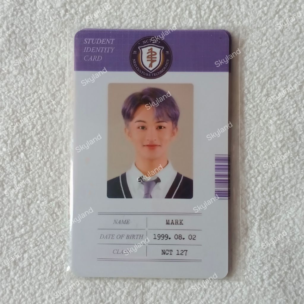 [BACA DESKRIPSI] Official PC/Photocard ID Card Mark Lee Back to School B2S