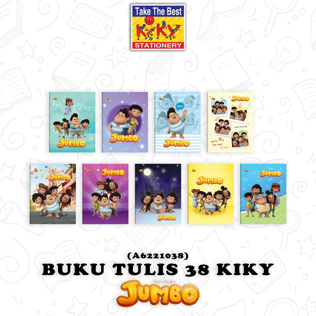 

Buku Tulis Kiky 38 Sampul Jombo Animasi Viral / Jumbo Junior Kiky Take The Best Stationery 10 Buah Buku