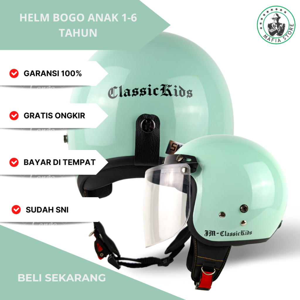 HELM ANAK BOGO PEREMPUAN 2 4 5 6 TAHUN KARAKTER