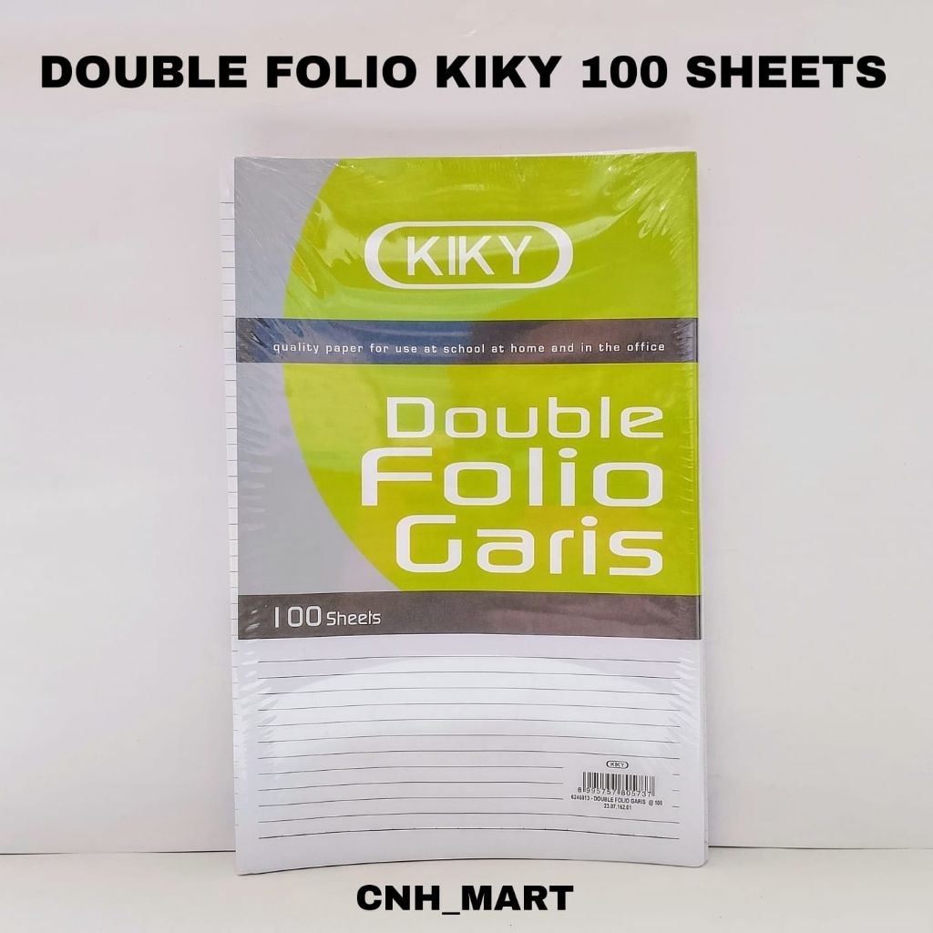

(100)Lembar Kertas Double Folio Bergaris KiKY - 100 Lembar Kertas Double Folio 200Lembar kiky