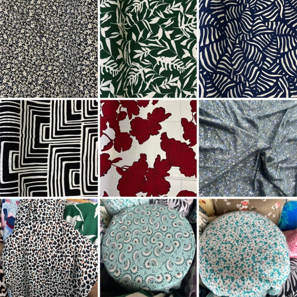 kain katun rayon garment(harga tertera setengah meter) 10 varian