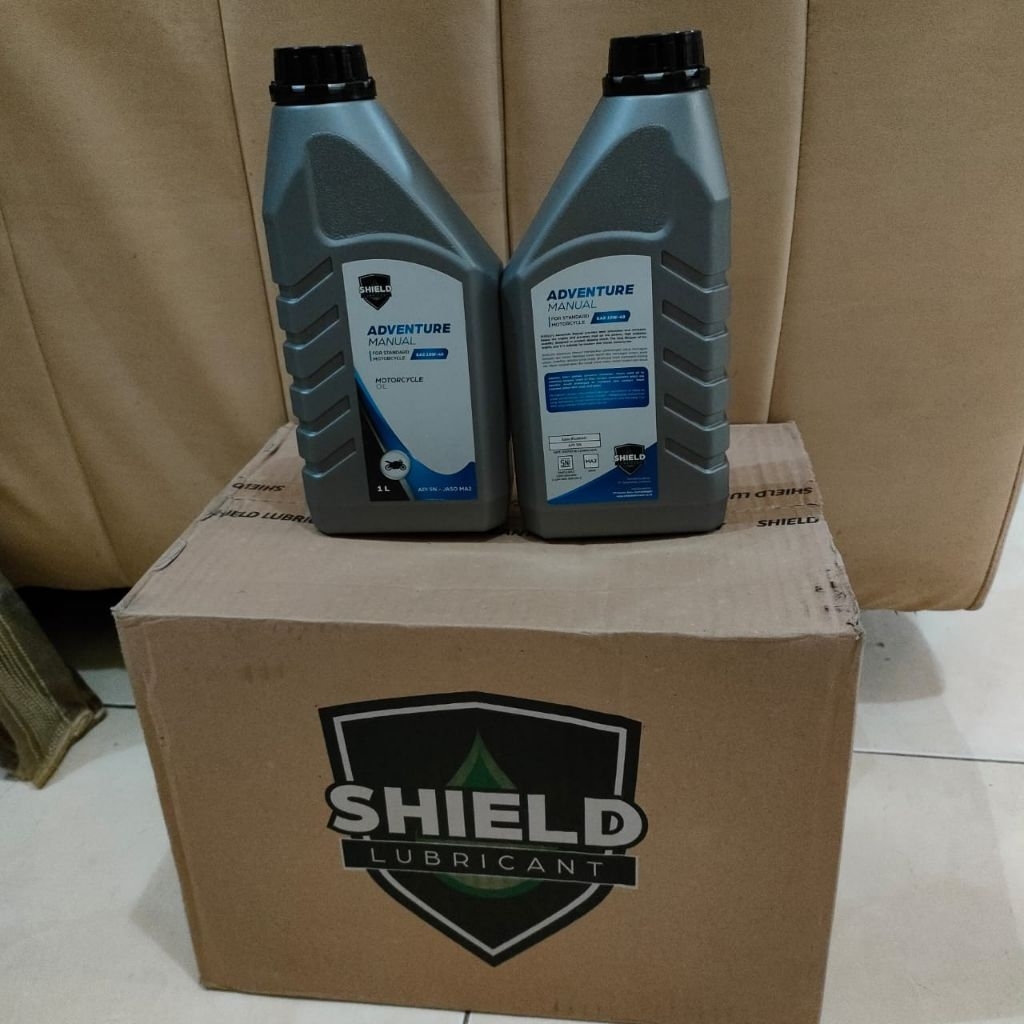 Oli Motor Manual Shield adventure SAE10W-40 ( harga 1dus 12pcs ) 1L