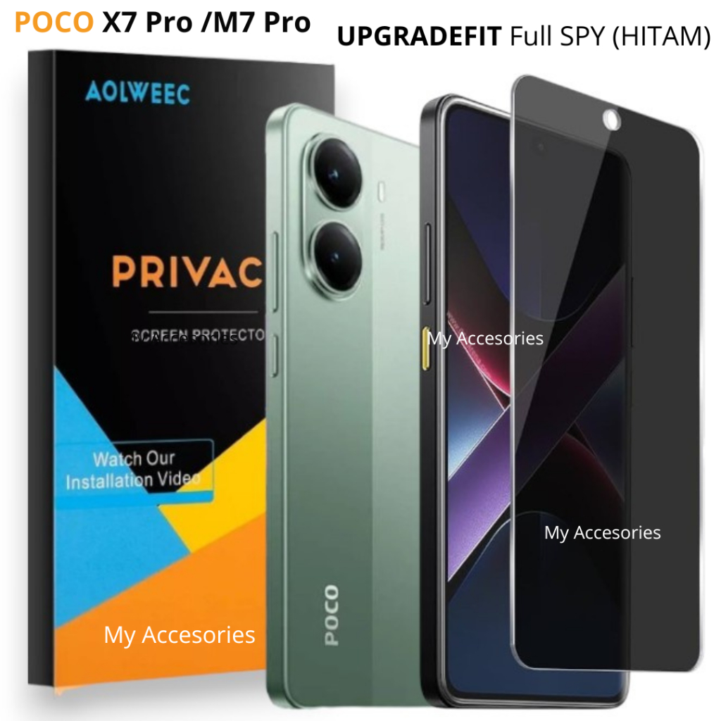 ORIGINAL Tempered Glass UPGRADEFIT SPY Xiaomi POCO X7 Pro M7Pro X6 X6Pro X5 X3 GT NFC M6 M6Pro M5 M5