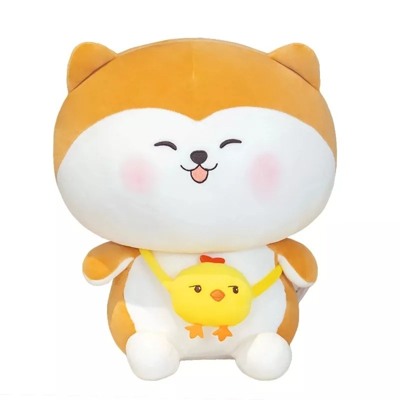 boneka plush doll anjing shiba manto import