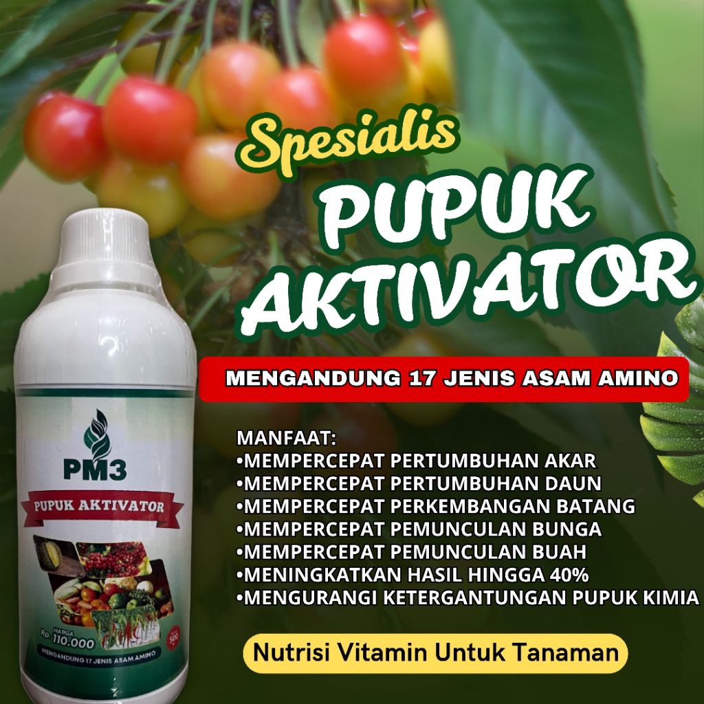 Pupuk PM3 Organik Cair Buah dan Sayuran Perangsang Akar, Tunas, Pelebat Buah