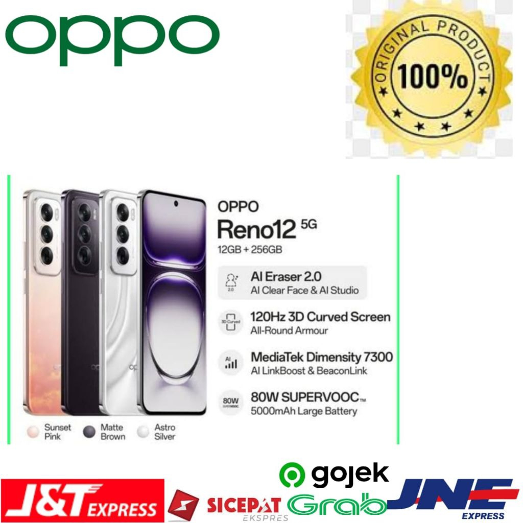 Oppo Reno 12 5G ram 12gb Rom 256gb