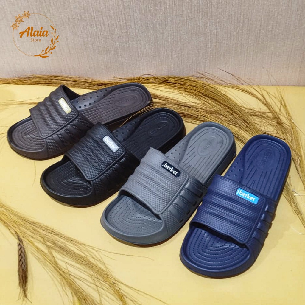 Sandal Slop Pria Karet New Era Berker Ringan Anti Air - MB 1135 39/44