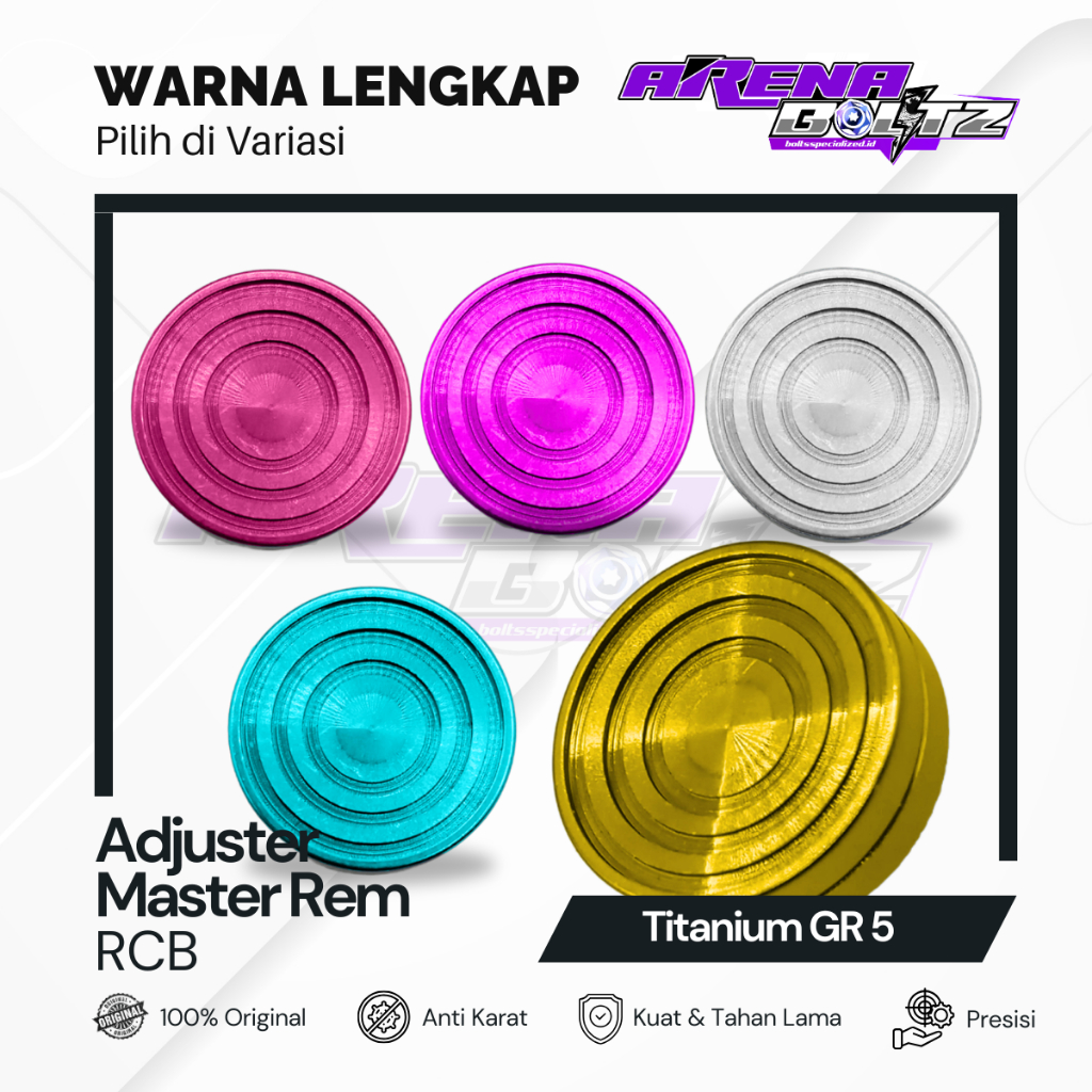 Adjuster Stelan Klik Master Rem RCB Titanium GR 5 Original
