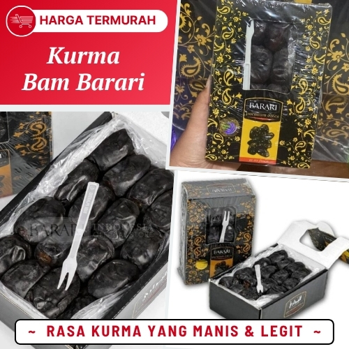 

Kurma Bam Madu Manis Legit Kurma Nabi Kurma Bambarari Asli Hologram Original Kurma Barari Premium