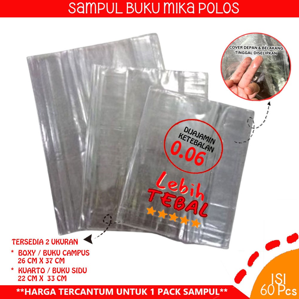

Sampul Plastik Mika Bening Kwarto 10 Lembar Sampul Buku Tulis Campus Boxy Mika Tebal isi 10 lembar Sampul Buku Sidu BENING KUARTO SIAP PAKAI 20 lembar Tebal Sampul Buku Tulis Plastik Mika 60 Lembar