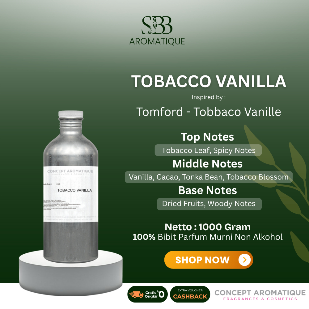 Bibit Parfum Premium Inspired by Tomfrod - Tobacco Vanille - Tobacco Vanilla