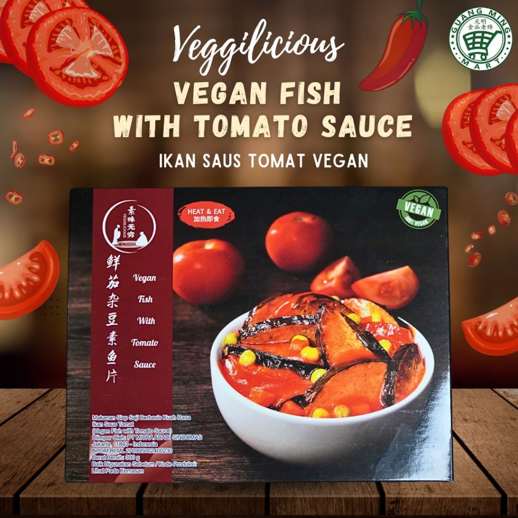 

Veggilicious Heat and Eat Vegan Fish with Tomato Sauce (Ikan Saus Tomat Vegan)