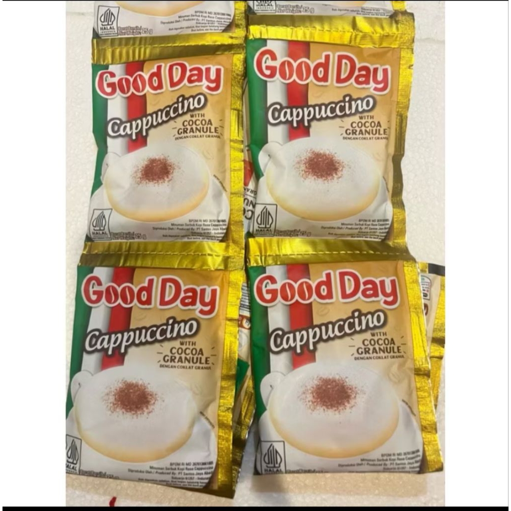 

KOPI GOOD DAY CAPUCINO 1 RENCENG ISI 10 SACHET