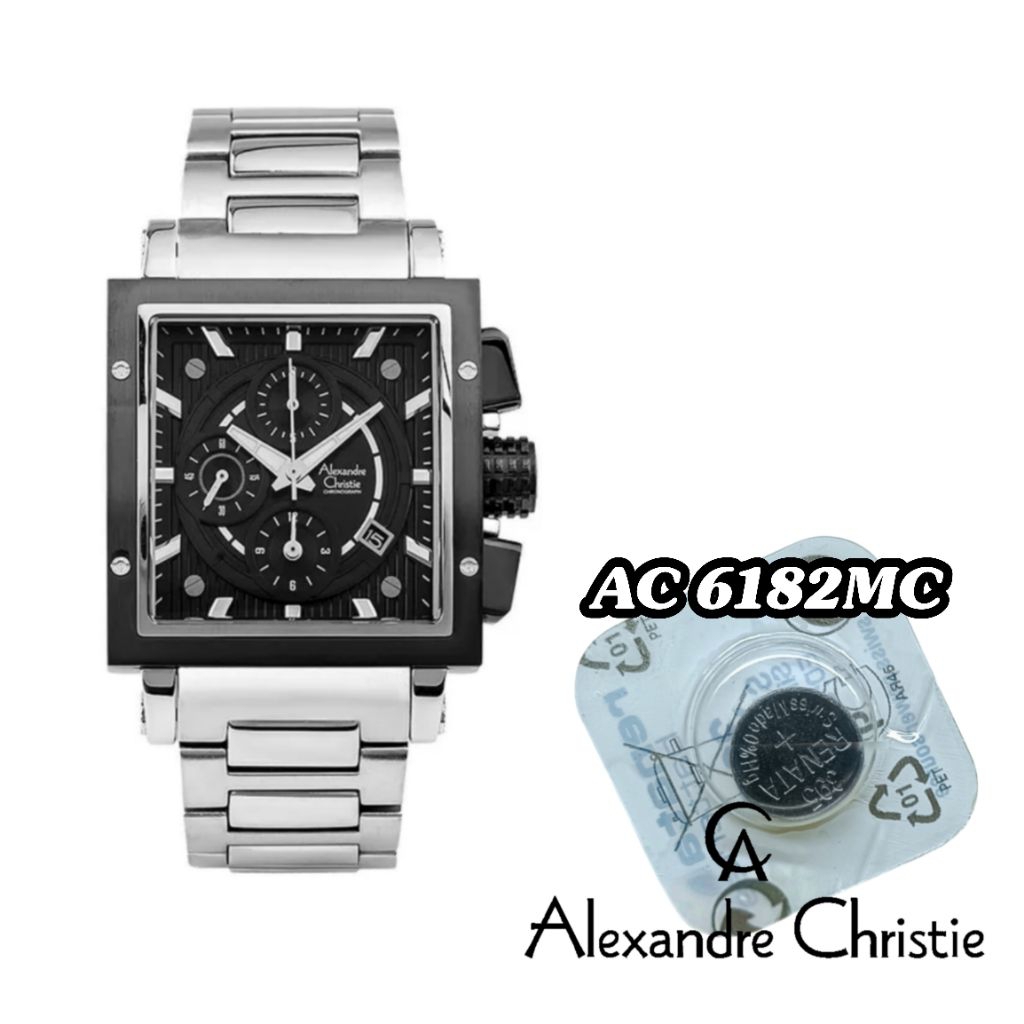 battrai jam tangan alexandre christie 6182mc battrai pengganti battrai original