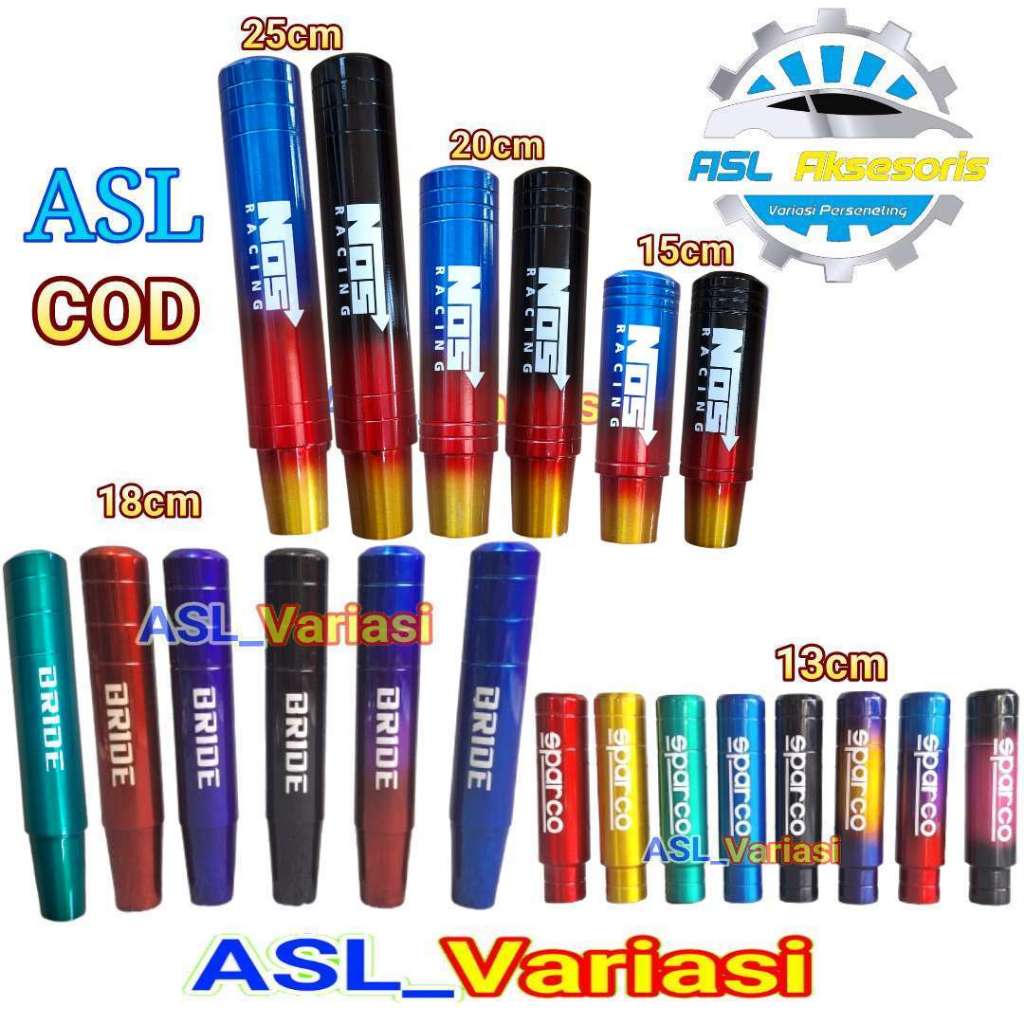 Shift Knob Mobil manual Tuas Persneling Burn Tip mu9en noz Alumunium tuas kepala knop knob stik gigi