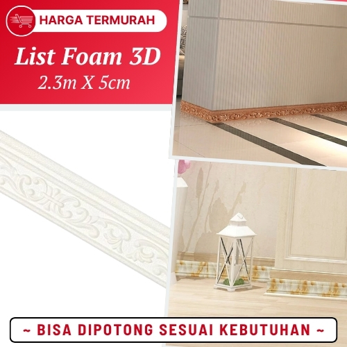 Border List Wallpaper List Wallpaper Dinding Foam 3d Stiker List Dinding Wall Moulding Walpaper