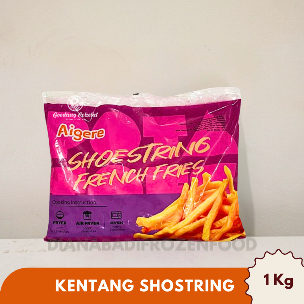

KENTANG SHOSTRING AIGERE 1 KG MURAH - Dian Abadi Frozen Food Surabaya