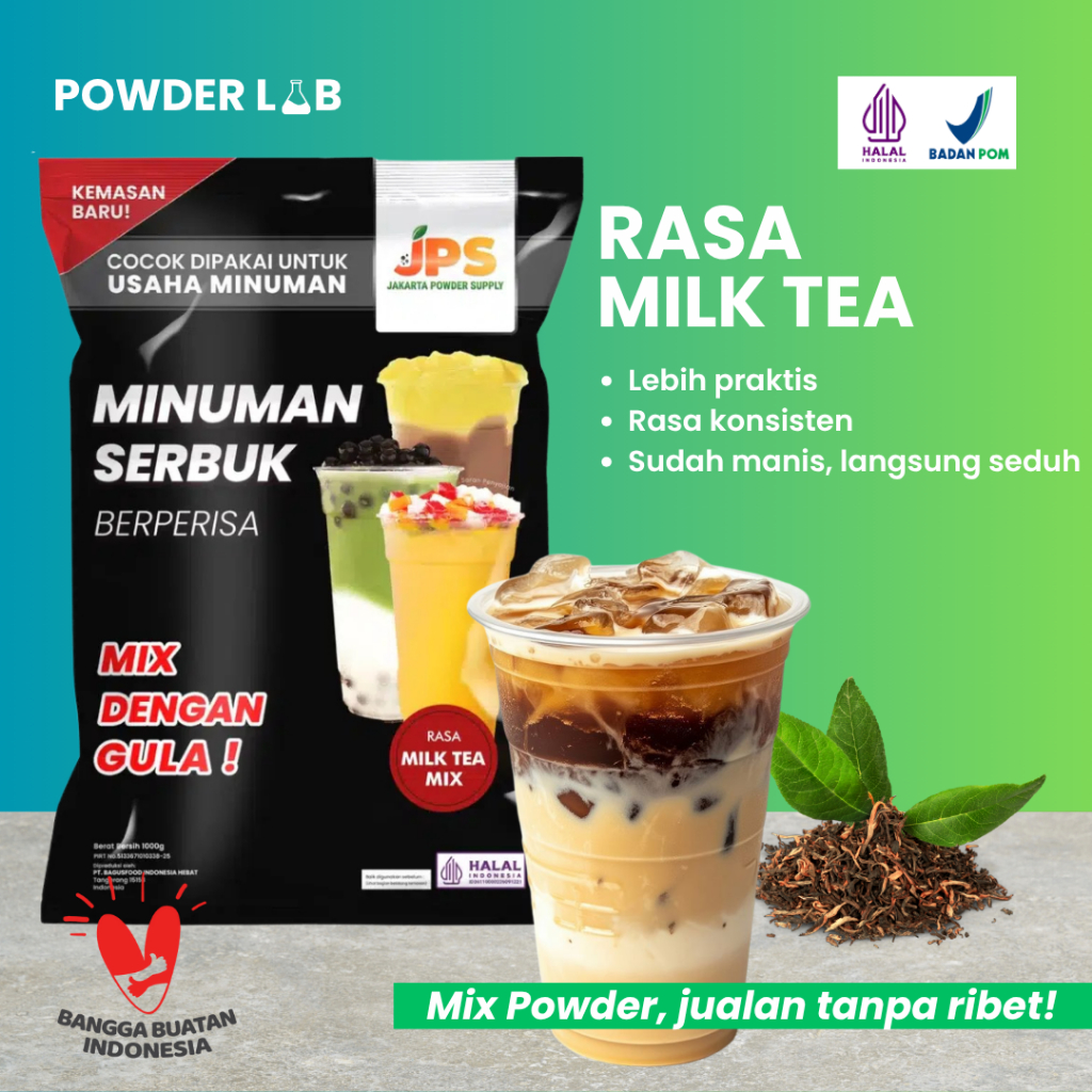 

Bubuk Minuman JPS Mix Rasa Milk Tea 1 KG - Powder Drink Premium Mix
