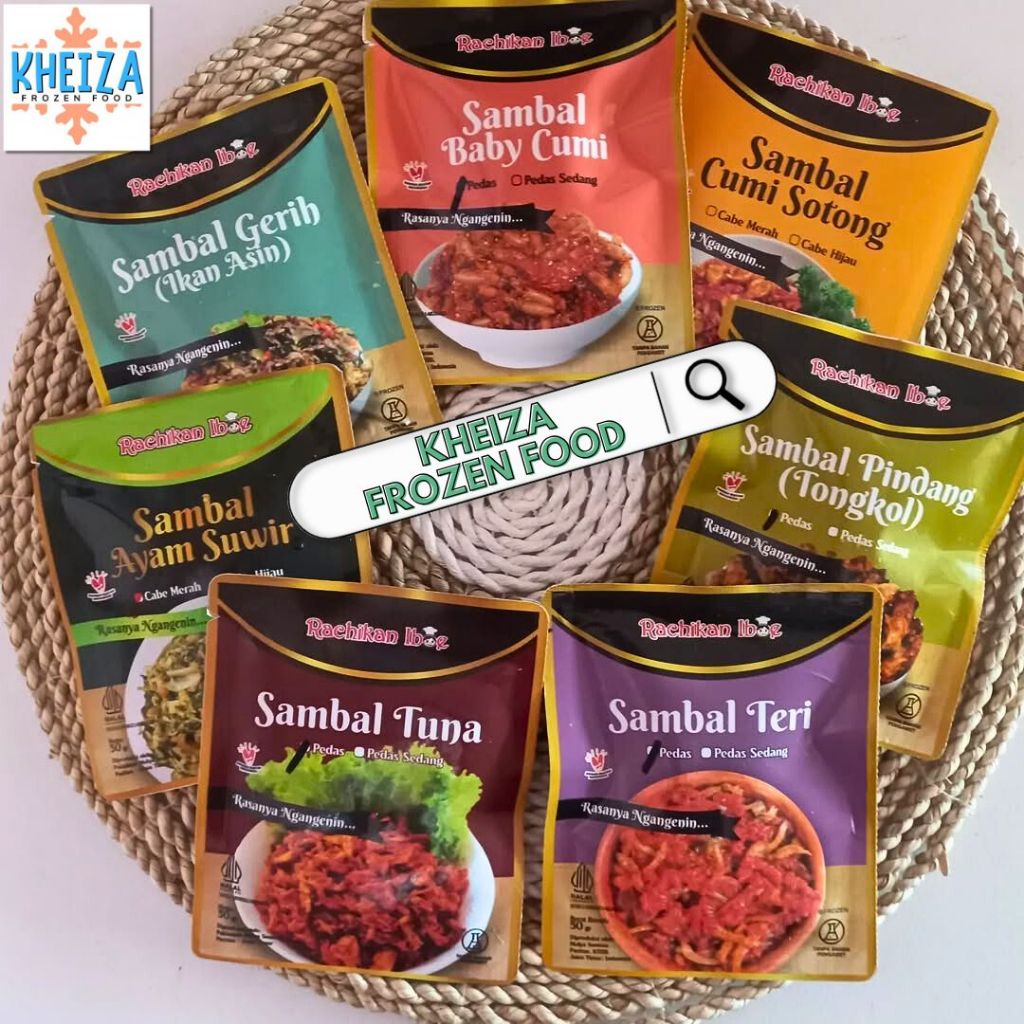 

RACIKAN IBOE Sambal Seafood Ikan Tuna Baby Cumi Teri Ayam Tongkol Pindang Gerih Instan Tanpa Pengawet Siap Saji - Kheiza Frozen