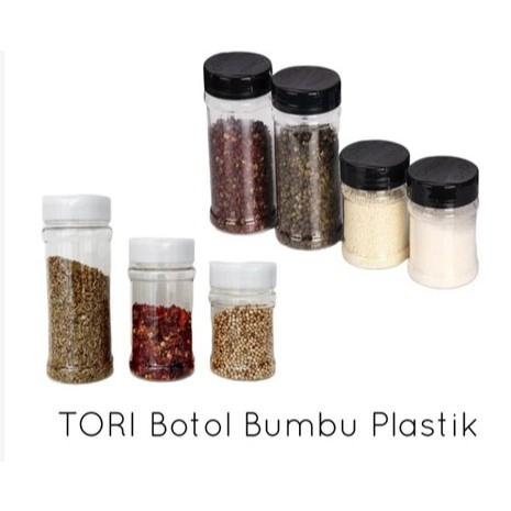 

TORI Botol Bumbu Dapur Plastik Toples Lada Boncabe Rempah Tabur Tebal