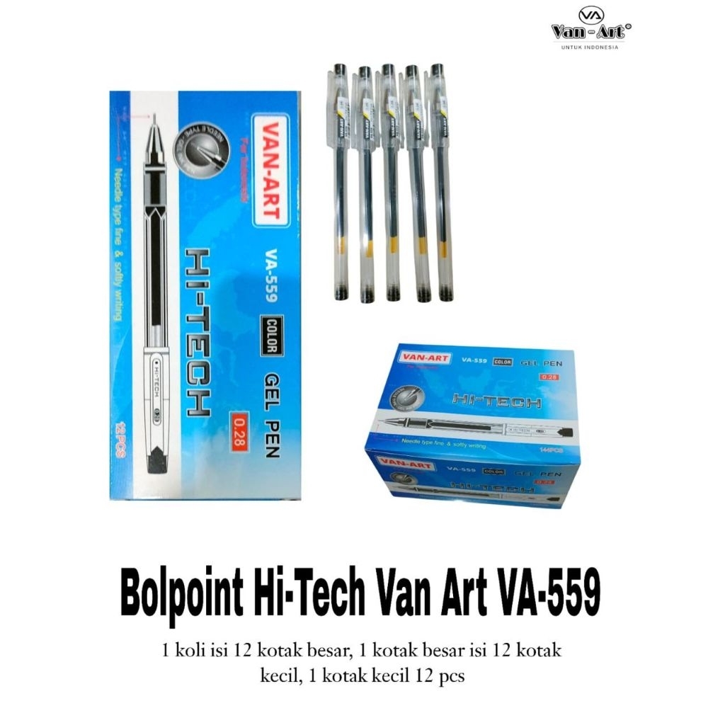 

Pulpen Hitech / Hi tech pulpen mata jarum 0.28 mm [12 PCS]