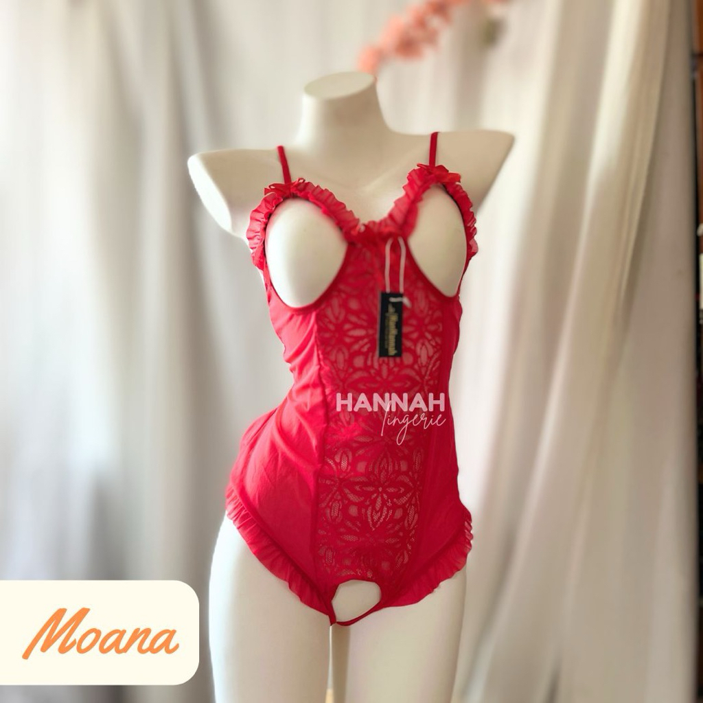 S-6XL MOANA Dress - 6XL 5XL 4XL 4XL 2XL XL L M SOpen Bust Lingerie One Pieces by Hannah Lingerie Big