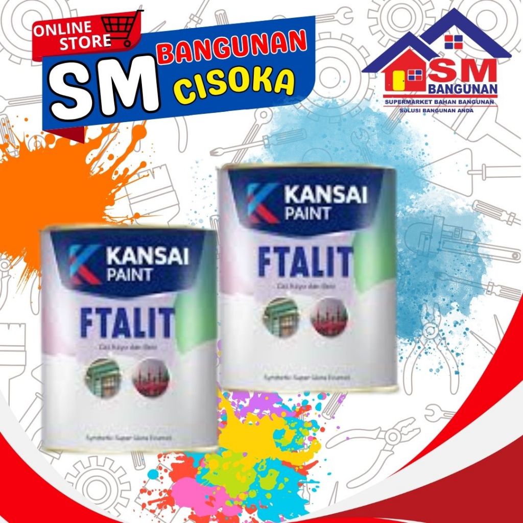 CAT KAYU FTALIT 1KG/ CAT BESI FTALIT 1KG