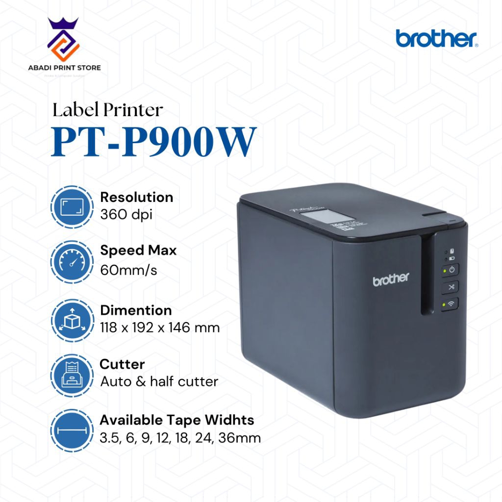 

Printer Label Brother Pt-900W