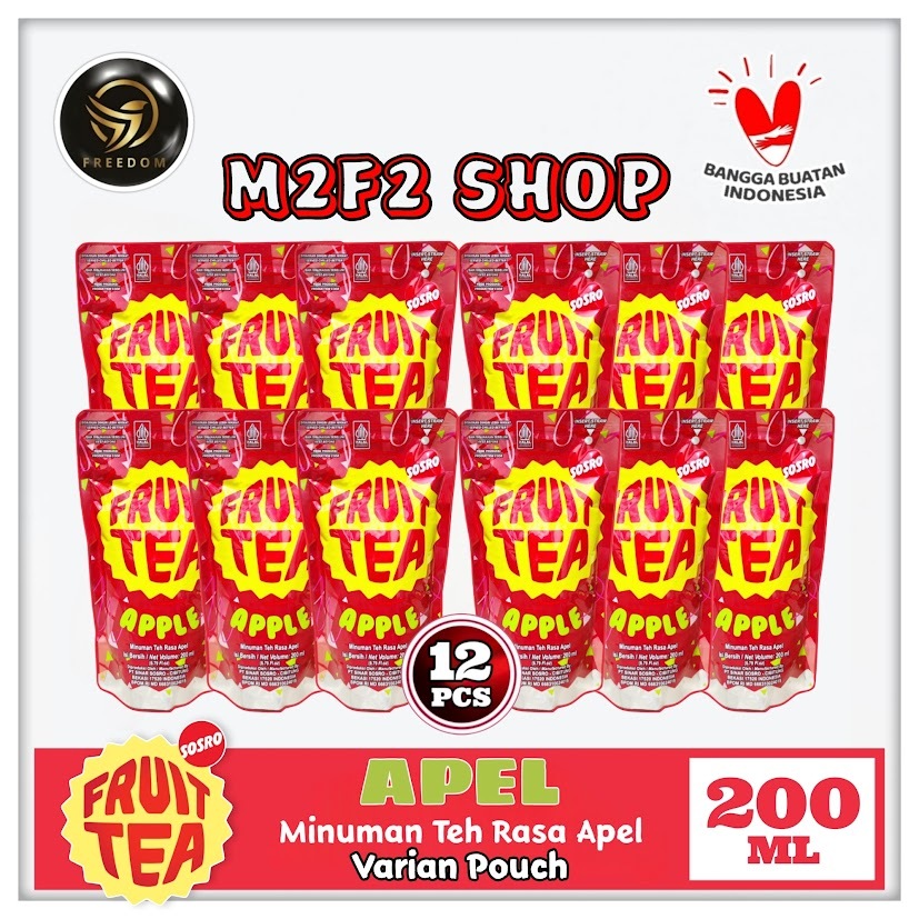 

Fruit Tea Pouch Apel | Apple - 200 ml (Kemasan 12 Pcs)