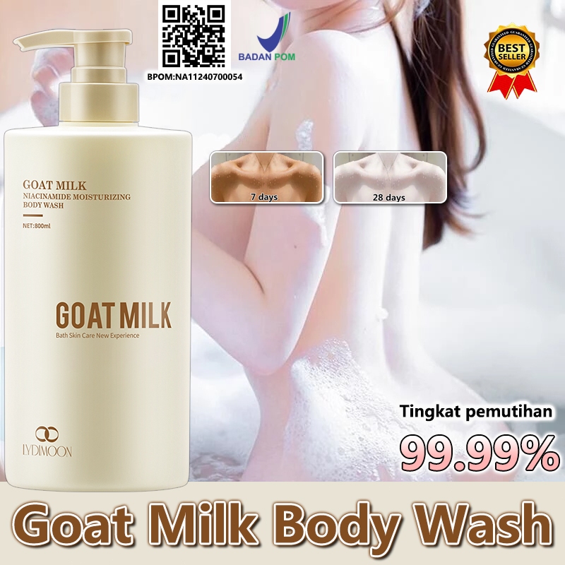 Body Wash Whitening Pemutih Badan Sabun Badan Pemutih 800ml Pemutih Permanen Singkirkan Kulit Kusam 